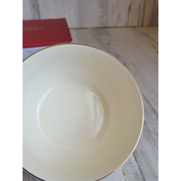 Lenox winter greetings bow mistletoe‎ bowl Xmas home decor kitchen - Picture 6 of 7